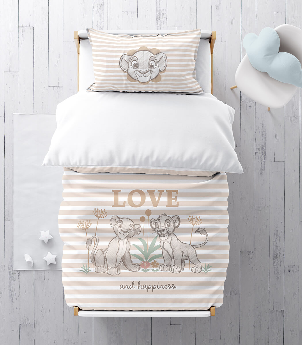 סט מצעי כותנה למיטת מעבר, סימבה מאוהב