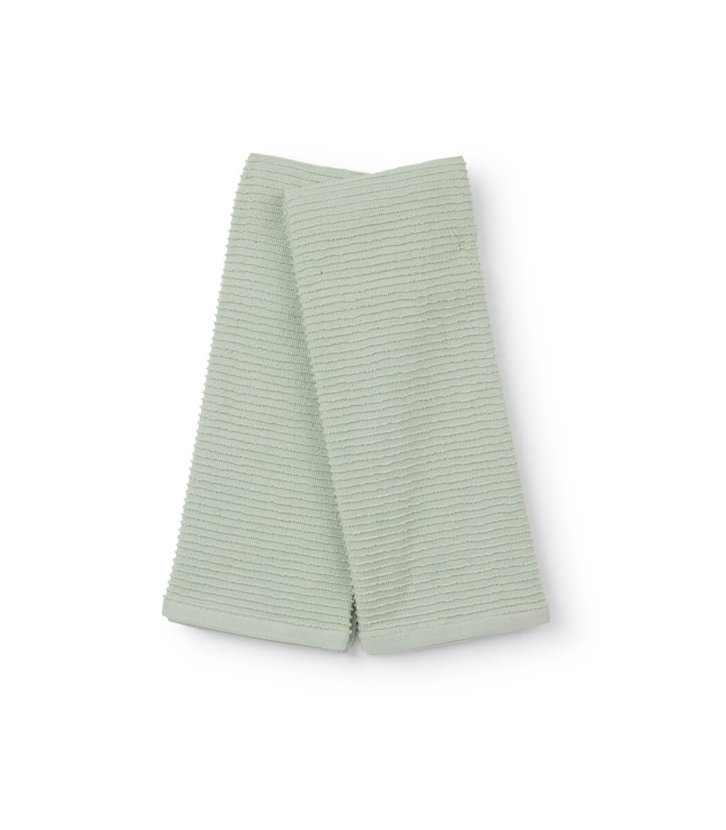 זוג מגבות מטבח, דגם ריבס - ירוק