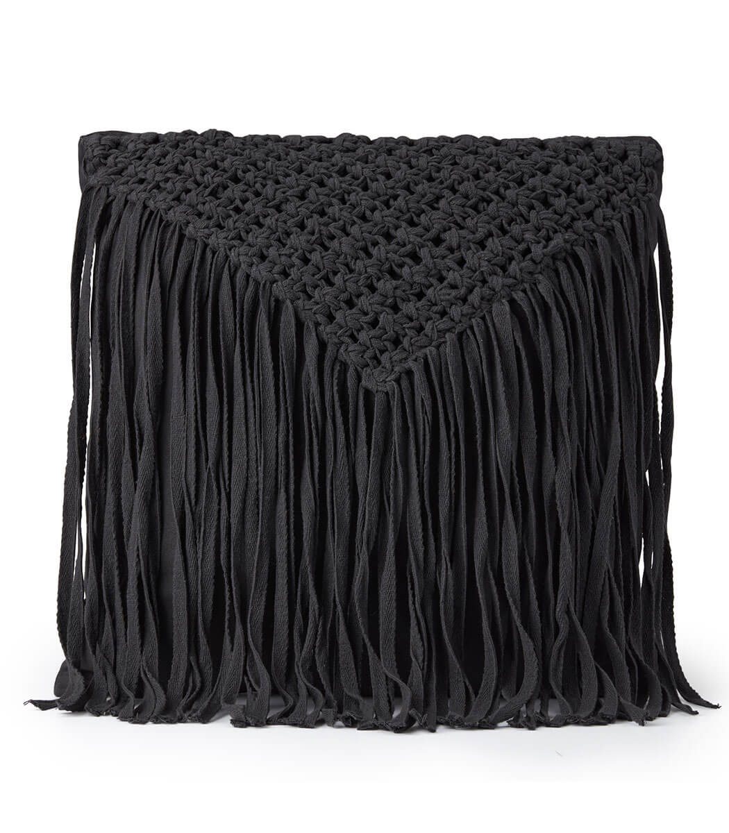 כרית נוי, דגם שיק - אפור כהה