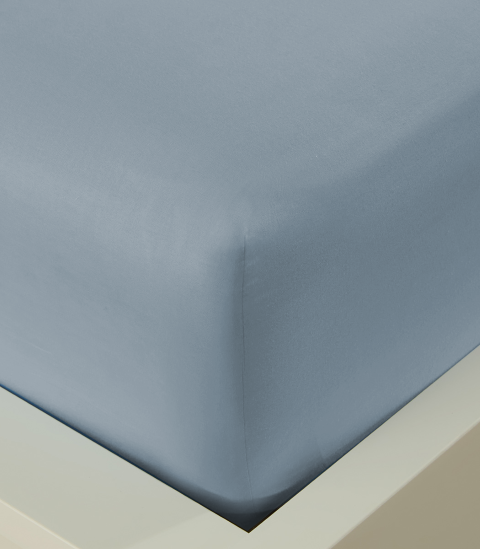 סדין כותנה חלק - תכלת Mix&Match -