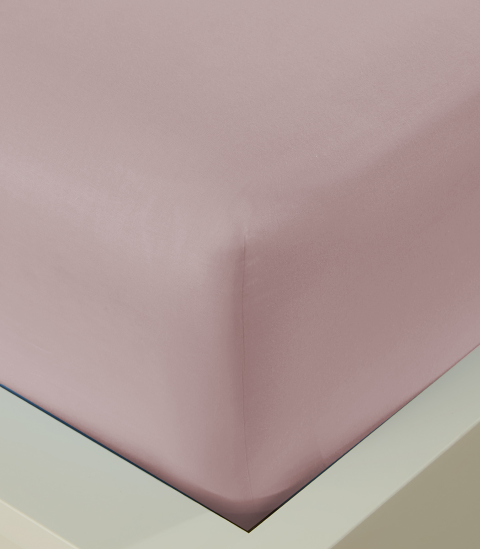 סדין כותנה חלק - ורוד Mix&Match -