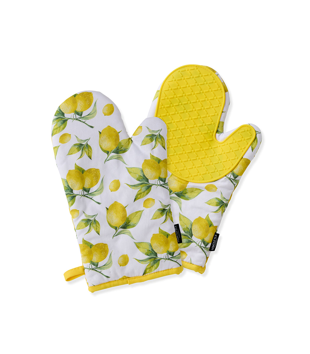 טקסטיל מטבח מודפס לימון